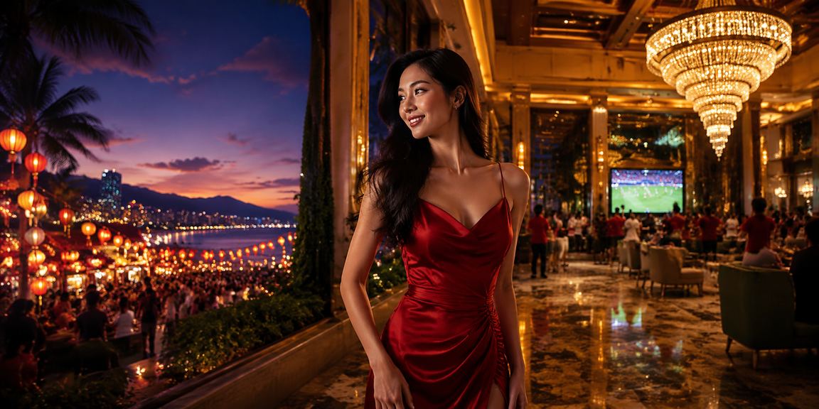 Chợ đêm Đà Nẵng rực rỡ ánh đèn với không gian casino và cá cược sôi động